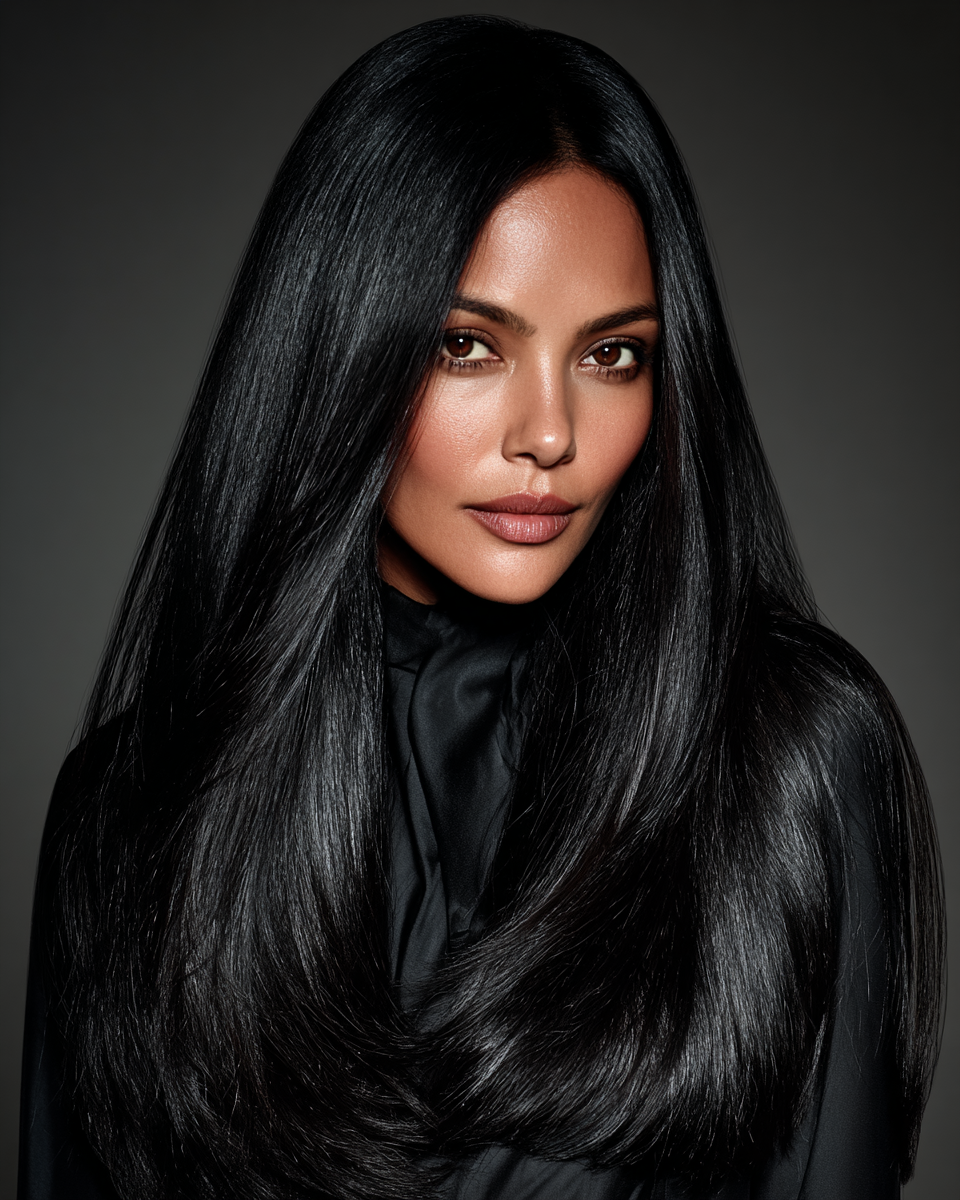 CALERTO black human hair extensions